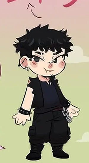 Exemplo de personagem em estilo chibi